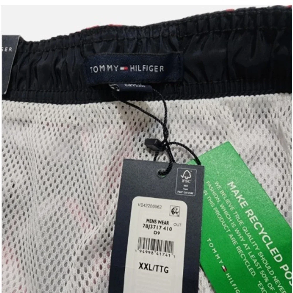 Tommy Hilfiger Men's Swim Trunks Lined Drawstring Pockets Size XXL
